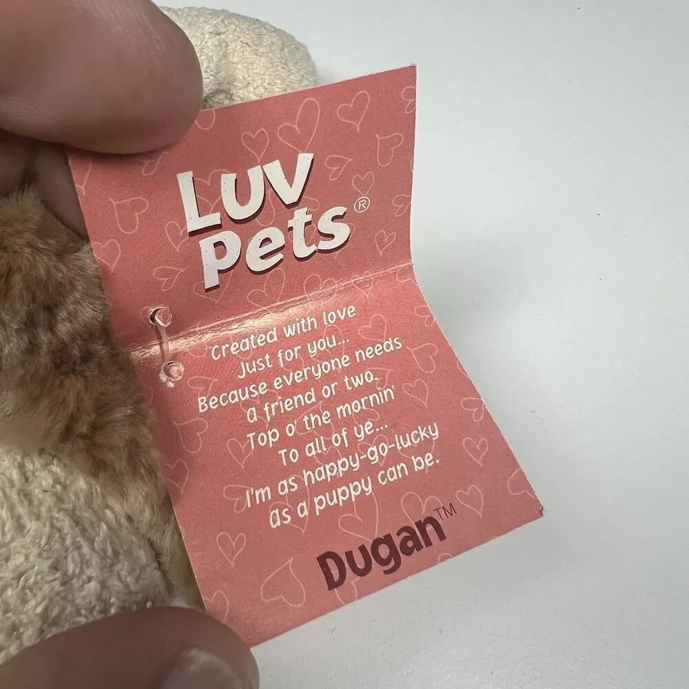 Russ Luv Pets Dugan Dog Shamrock Clover St. Patrick's Day Mini Plush NWT